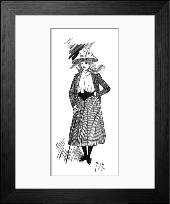 Framed Print : Maudie - A well-dressed London Middle Class lass Framed Print : Maudie - A well-dressed London Middle Class lass