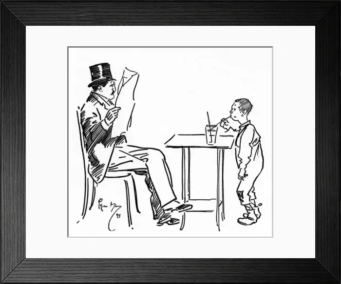 Framed Print : Scamp cheekily drinks a Gentlemans tipple whilst distracted Framed Print : Scamp cheekily drinks a Gentlemans tipple whilst distracted