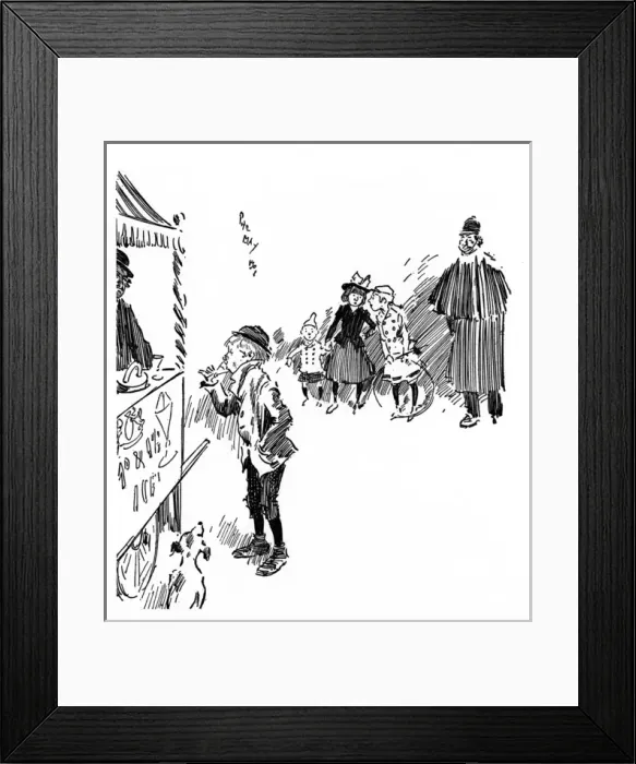 Framed Print : Young boy tucking in at the Ice Cream stall Framed Print : Young boy tucking in at the Ice Cream stall