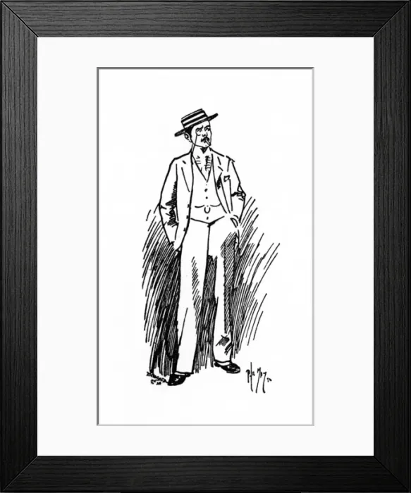 Framed Print : Smart young Gent, on the prowl at the seaside Framed Print : Smart young Gent, on the prowl at the seaside
