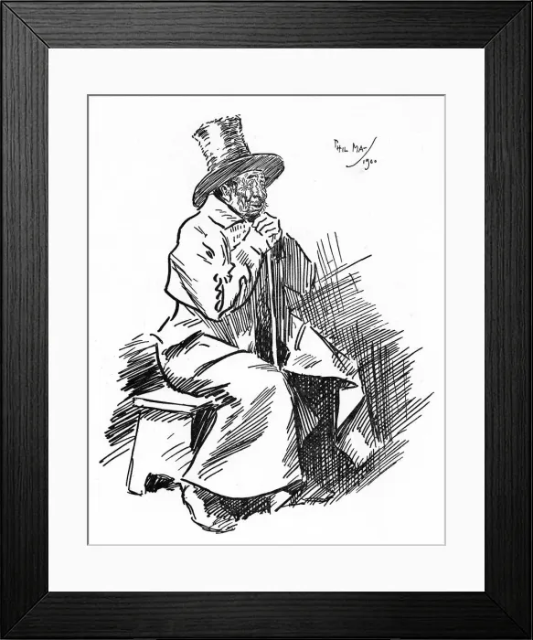Framed Print : Old Yokel extols the fighting qualities of his son Framed Print : Old Yokel extols the fighting qualities of his son