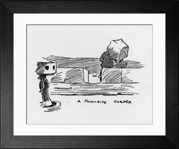 Framed Print : A couple occupying their Favourite Corner Newlyn, Cornwall Framed Print : A couple occupying their Favourite Corner Newlyn, Cornwall