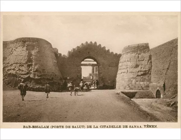 Sana a - Yemen - The Bab-Essalam Gate and the Citadel