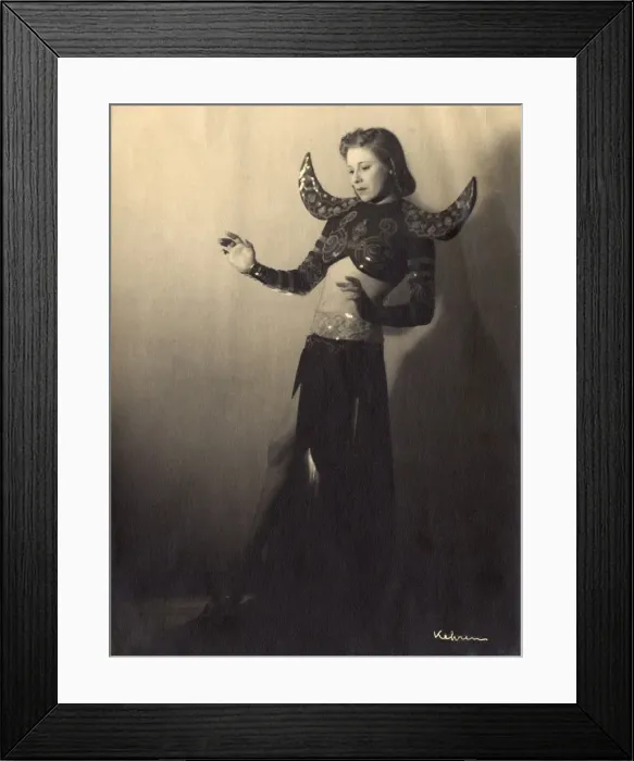Framed Print : Parisian stage entertainer in (vaguely!) Siamese costume Framed Print : Parisian stage entertainer in (vaguely!) Siamese costume