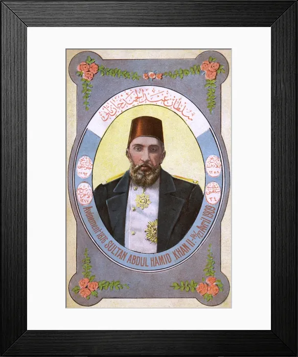 Framed Print : Sultan Abdulhamid II - ruler of the Ottoman Turks Framed Print : Sultan Abdulhamid II - ruler of the Ottoman Turks
