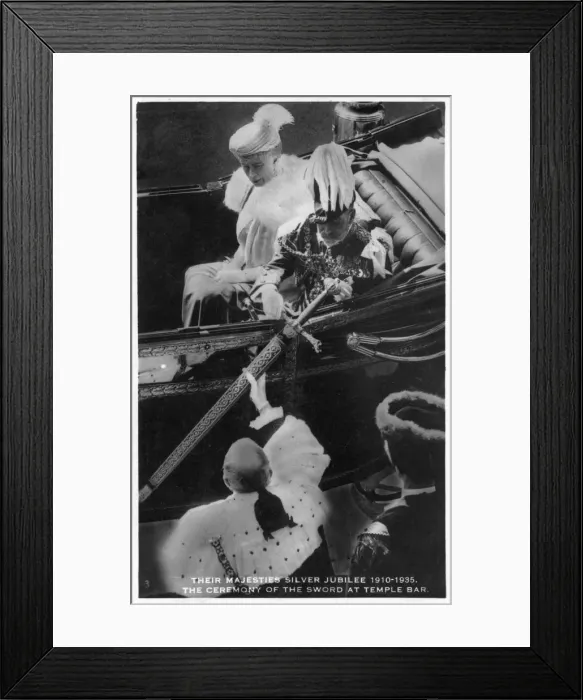 Framed Print : Ceremony of the Sword - King George V - Silver Jubilee Framed Print : Ceremony of the Sword - King George V - Silver Jubilee