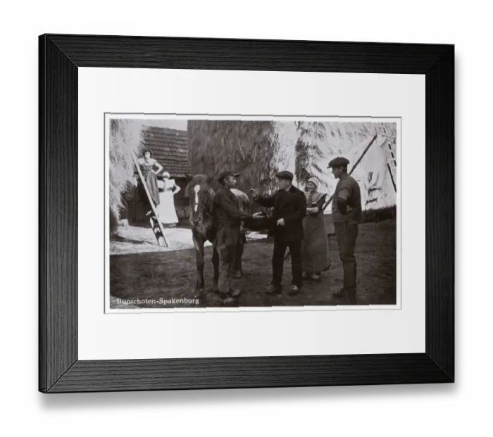 Framed Print : Spakenburg, The Netherlands - Negotiations for a horse sale Framed Print : Spakenburg, The Netherlands - Negotiations for a horse sale