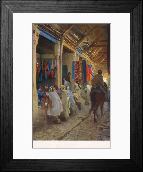 Framed Print : Interior of an Arabian Bazaar Framed Print : Interior of an Arabian Bazaar