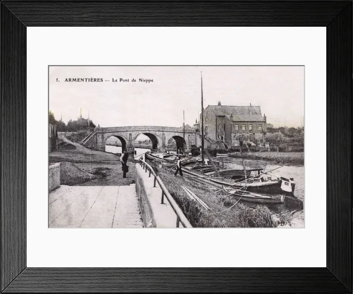 Framed Print : Armentieres - Le Pont de Nieppe Framed Print : Armentieres - Le Pont de Nieppe