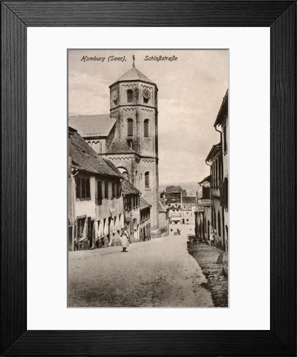 Framed Print : Homburg, Saarland, Germany - Schlosstrasse Framed Print : Homburg, Saarland, Germany - Schlosstrasse