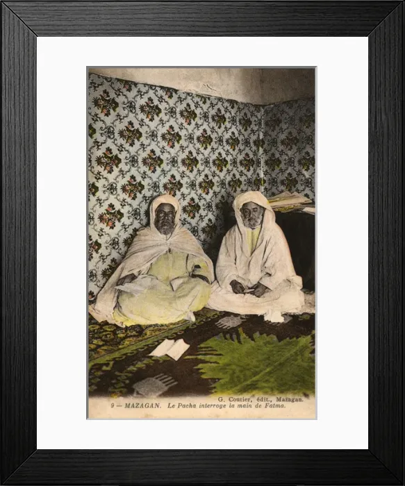 Framed Print : The Pacha seeks the answer from the Hand of Fatma Framed Print : The Pacha seeks the answer from the Hand of Fatma