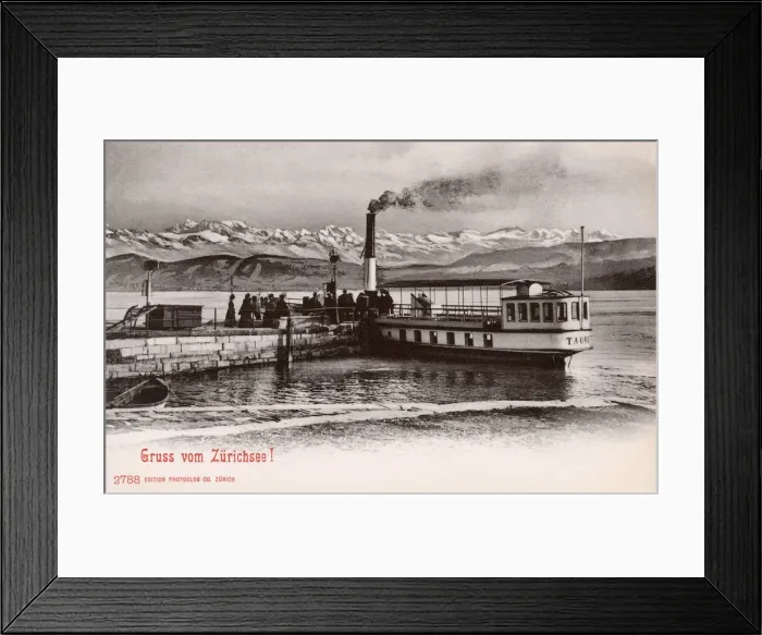 Framed Print : Zurich, Switzerland - Steam pleasure craft - Lake Zurich Framed Print : Zurich, Switzerland - Steam pleasure craft - Lake Zurich