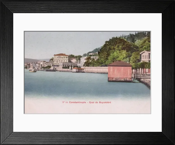 Framed Print : The Quay at Buyukdere - Istanbul, Turkey Framed Print : The Quay at Buyukdere - Istanbul, Turkey