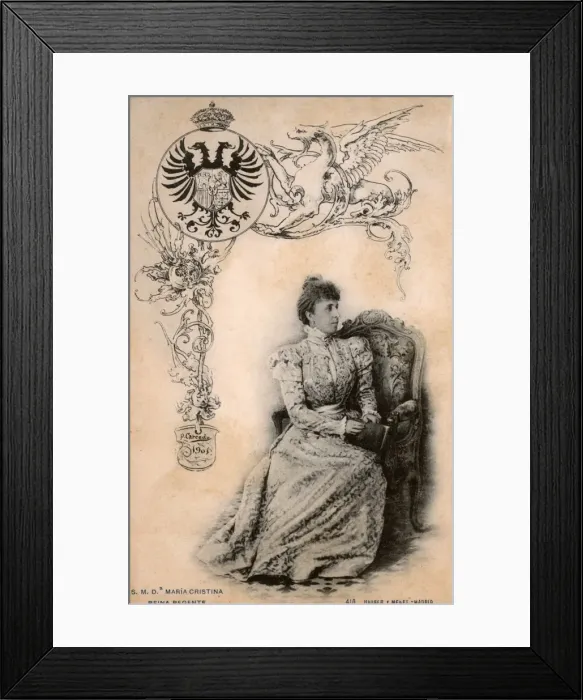 Framed Print : Maria Christina - Queen consort of Spain Framed Print : Maria Christina - Queen consort of Spain
