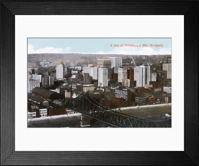 Framed Print : The Skyscrapers of Pittsburgh, Pennsylvania, USA Framed Print : The Skyscrapers of Pittsburgh, Pennsylvania, USA