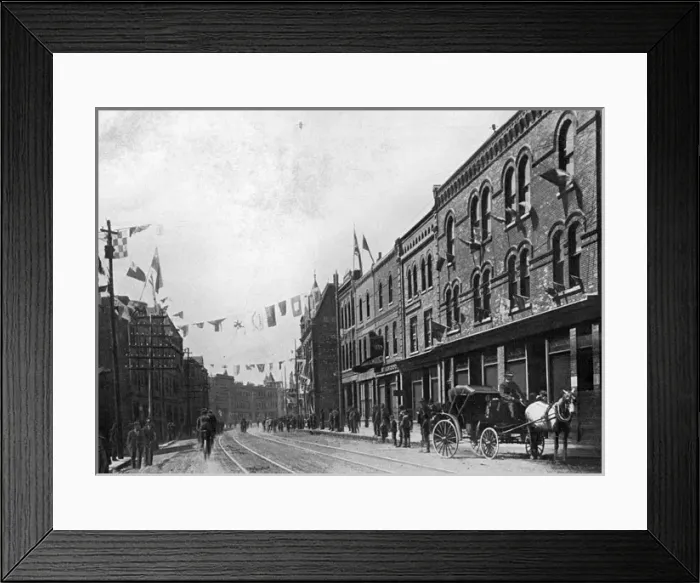 Framed Print : Newfoundland, Canada - St. Johns - Water Street Framed Print : Newfoundland, Canada - St. Johns - Water Street