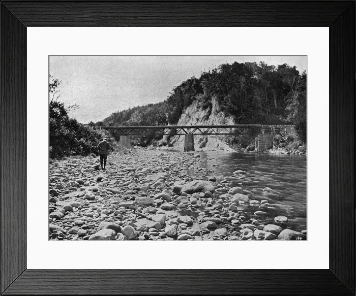 Framed Print : Newfoundland, Canada - Railway Bridge at Fishels River Framed Print : Newfoundland, Canada - Railway Bridge at Fishels River