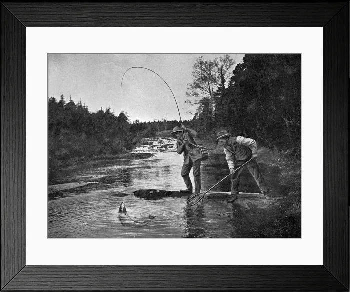 Framed Print : Newfoundland, Canada - Salmon Fishing - Harrys Brook Framed Print : Newfoundland, Canada - Salmon Fishing - Harrys Brook
