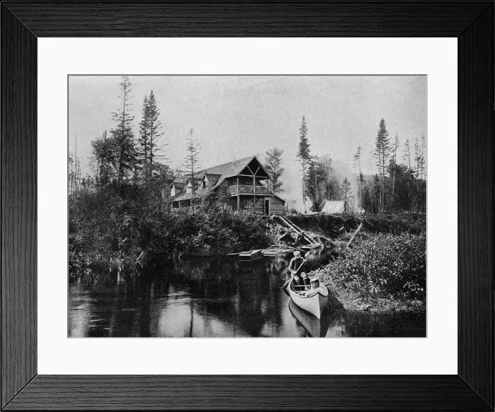 Framed Print : Newfoundland, Canada - Log Cabin Sporting Resort Framed Print : Newfoundland, Canada - Log Cabin Sporting Resort