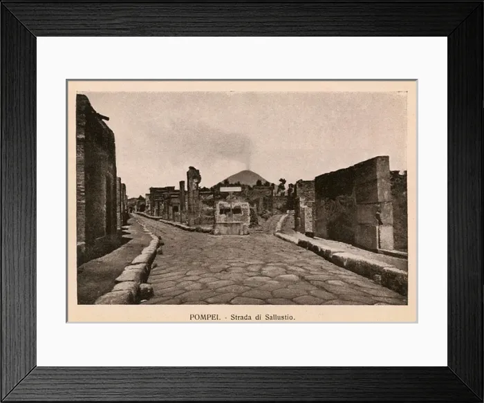 Framed Print : Pompeii - Italy - Strada di Sallustio Framed Print : Pompeii - Italy - Strada di Sallustio