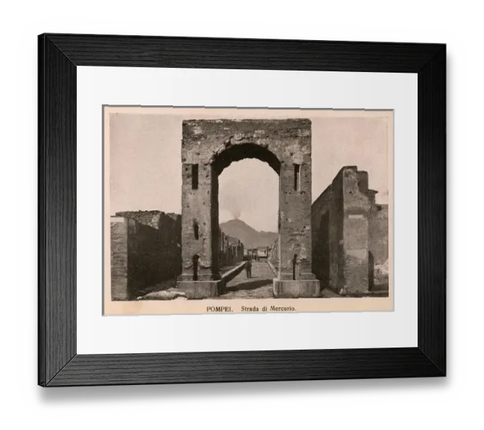 Framed Print : Pompeii - Italy - Strada di Mercurio - Archway Framed Print : Pompeii - Italy - Strada di Mercurio - Archway
