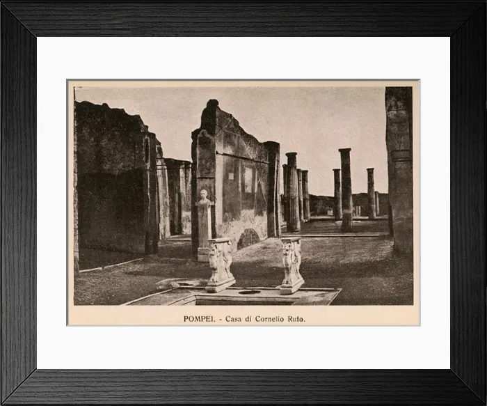 Framed Print : Pompeii - Italy - Casa di Cornelio Rufo Framed Print : Pompeii - Italy - Casa di Cornelio Rufo