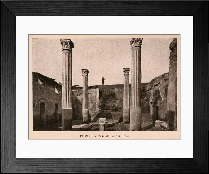 Framed Print : Pompeii - Italy - Casa dei nuovi Scavi Framed Print : Pompeii - Italy - Casa dei nuovi Scavi