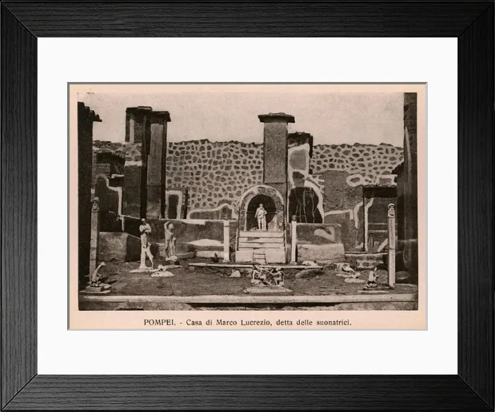 Framed Print : Pompeii - Italy - Casa di Marco Lucrezio Framed Print : Pompeii - Italy - Casa di Marco Lucrezio