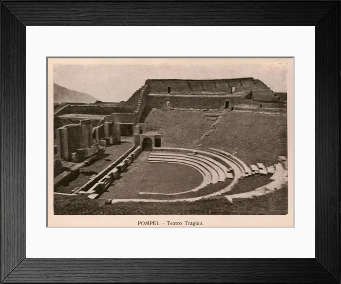 Framed Print : Pompeii - Italy - Teatro Tragico Framed Print : Pompeii - Italy - Teatro Tragico