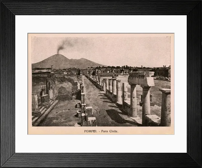 Framed Print : Pompeii - Italy - Foro Civile Framed Print : Pompeii - Italy - Foro Civile