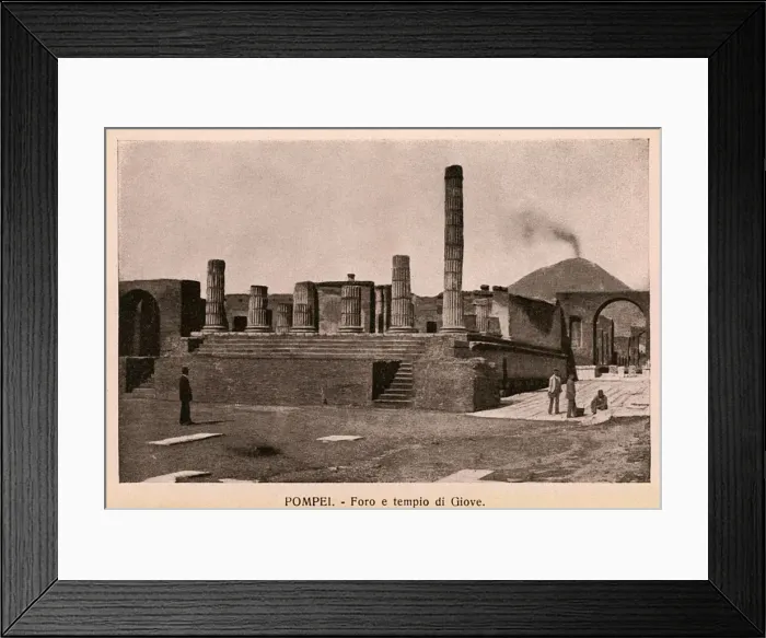 Framed Print : Pompeii - Italy - Foro e tempio di Giove Framed Print : Pompeii - Italy - Foro e tempio di Giove