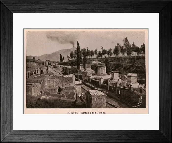 Framed Print : Pompeii - Italy - Strada delle Tombe Framed Print : Pompeii - Italy - Strada delle Tombe