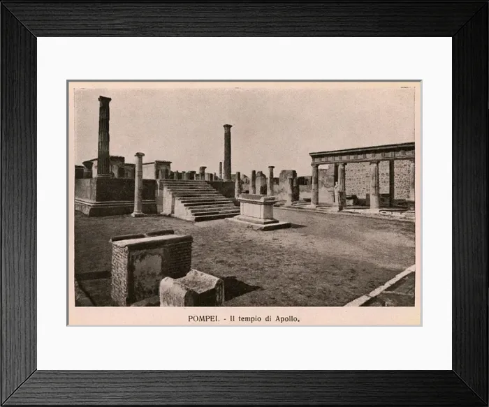 Framed Print : Pompeii - Italy - Il Tempio di Apollo Framed Print : Pompeii - Italy - Il Tempio di Apollo