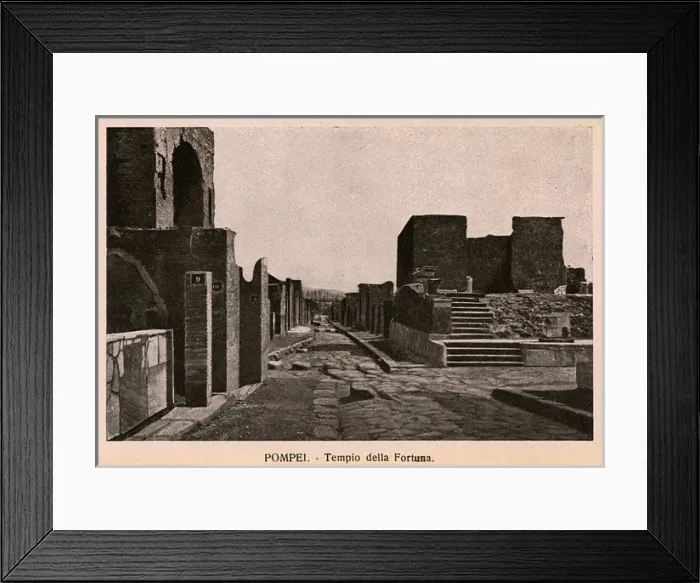 Framed Print : Pompeii - Italy - Tempio della Fortuna Framed Print : Pompeii - Italy - Tempio della Fortuna