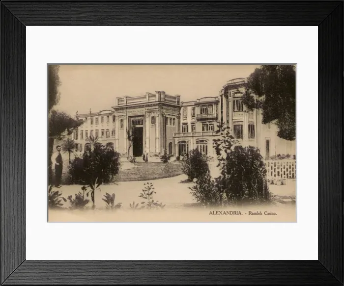Framed Print : Alexandria, Egypt - Ramleh Casino Framed Print : Alexandria, Egypt - Ramleh Casino