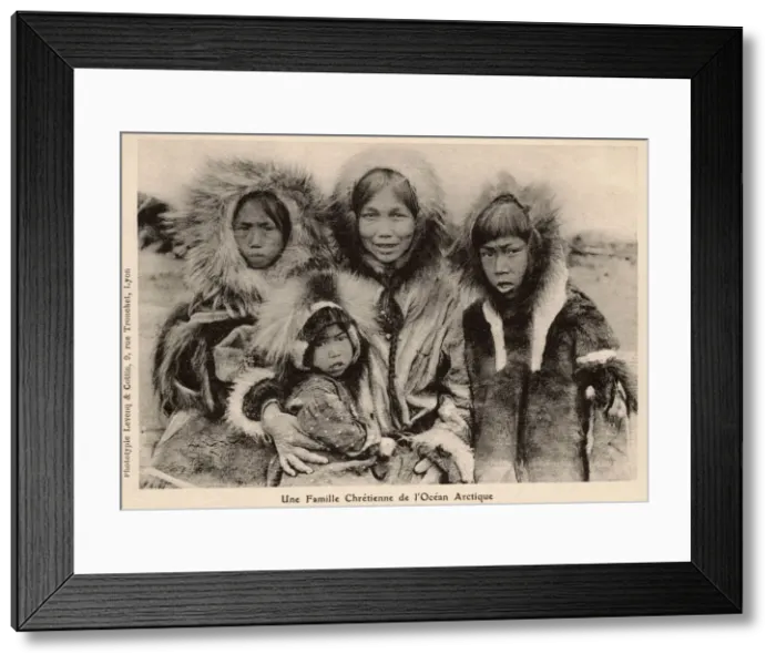 Framed Print : Eskimo Christian converts of the Arctic Ocean region Framed Print : Eskimo Christian converts of the Arctic Ocean region