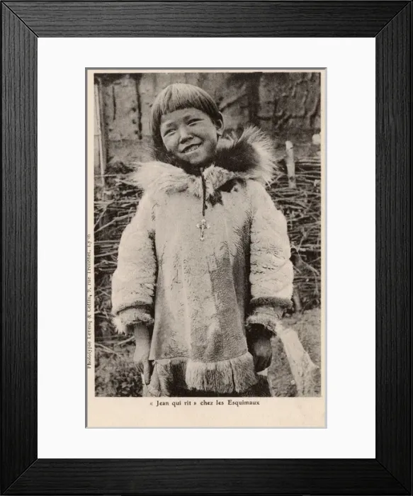Framed Print : Eskimo Christian converts of the Arctic Ocean region