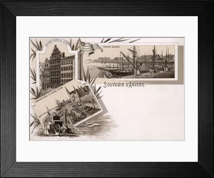 Framed Print : Antwerp, Belgium (Anvers) Framed Print : Antwerp, Belgium (Anvers)