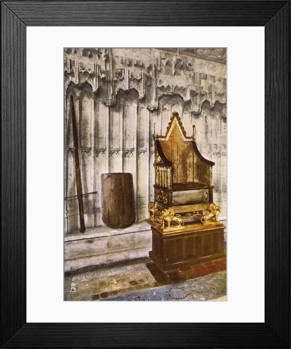 Framed Print : Westminster Abbey, London - The Coronation Chair Framed Print : Westminster Abbey, London - The Coronation Chair