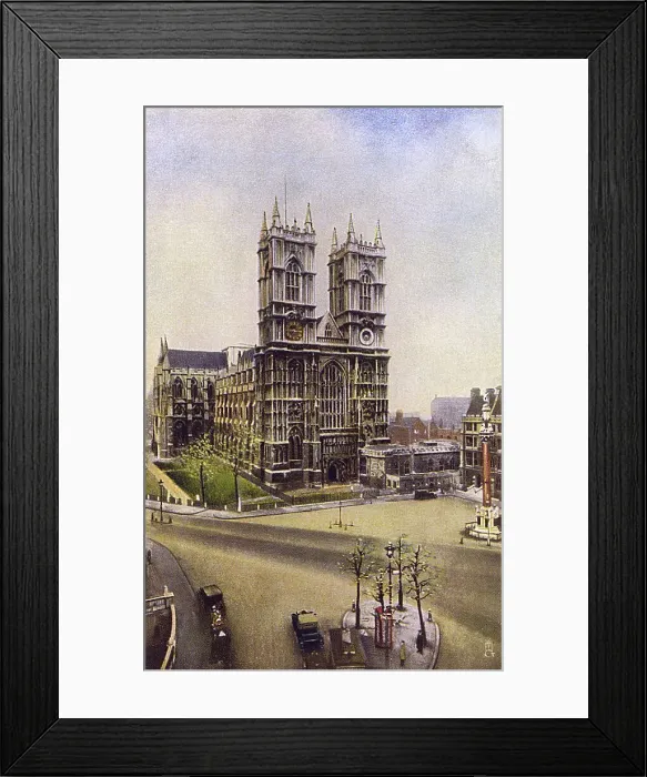 Framed Print : Westminster Abbey, London - The West Front and Towers Framed Print : Westminster Abbey, London - The West Front and Towers