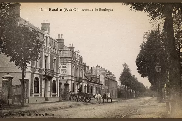 Hesdin, Pas-de-Calais, France - Avenue de Boulogne