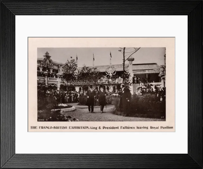 Framed Print : Franco-British Exhibition - Edward VII & President Fallieres Framed Print : Franco-British Exhibition - Edward VII & President Fallieres