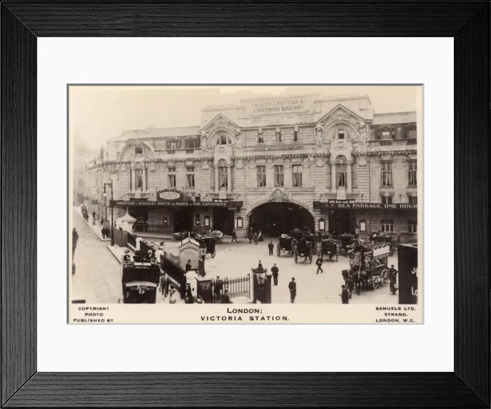 Framed Print : London - Victoria Railway Station Framed Print : London - Victoria Railway Station