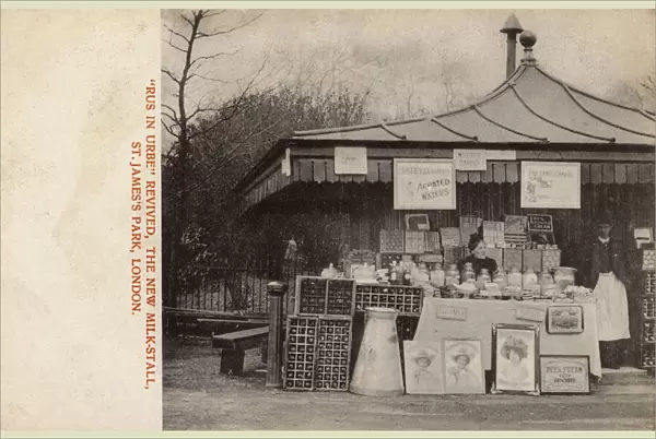 Farm Stall in St. Jamess Park, London - New Milkstall