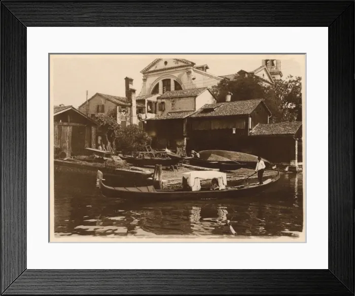 Framed Print : Venice, Italy - Gondola Boatyard and workshop Framed Print : Venice, Italy - Gondola Boatyard and workshop