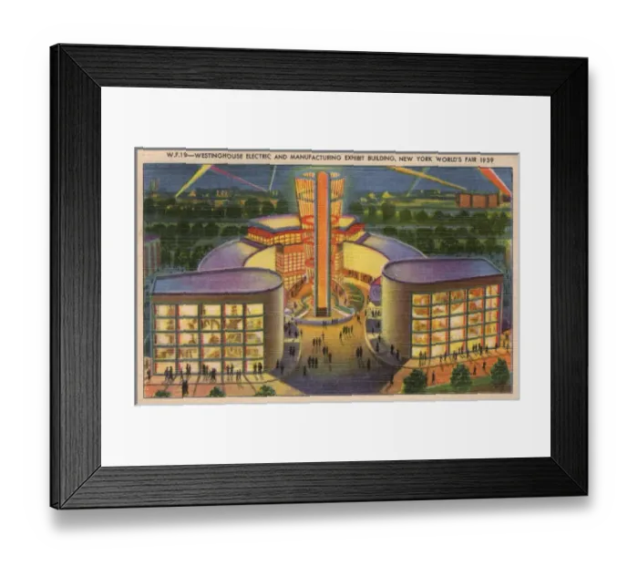 Framed Print : NY Fair - Westinghouse Electric and Manufacturing Exhibit Framed Print : NY Fair - Westinghouse Electric and Manufacturing Exhibit
