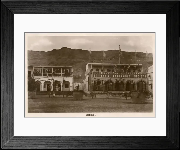 Framed Print : Britannia Anonymous Society Cigarette Factory at Aden, Yemen Framed Print : Britannia Anonymous Society Cigarette Factory at Aden, Yemen