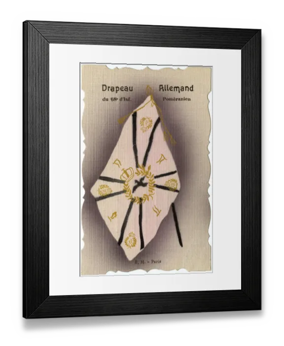 Framed Print : German Infantry Flag - 68th Pomeranian Division Framed Print : German Infantry Flag - 68th Pomeranian Division