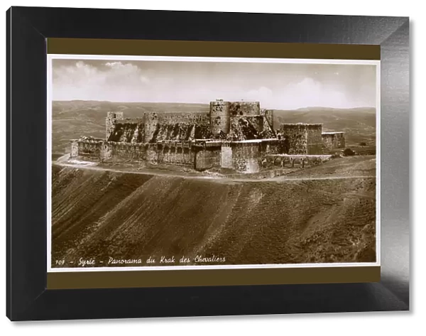 Krak des Chevaliers, famous Crusader Castle near Homs, Syria