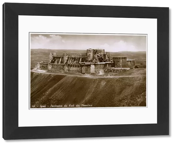 Krak des Chevaliers, famous Crusader Castle near Homs, Syria